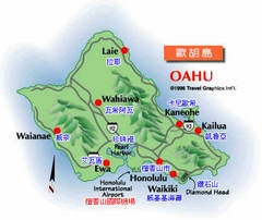 欧胡岛 欧胡岛地图
