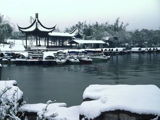 钱湖冬景